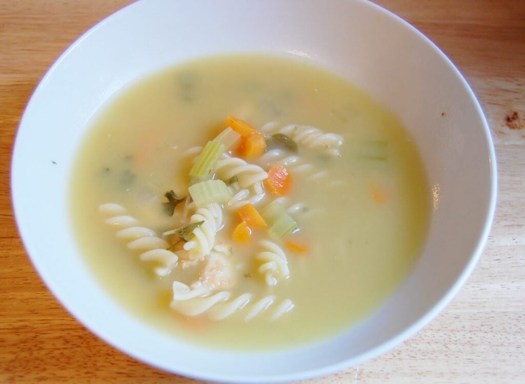 Comforting Chicken Noodle Soup.