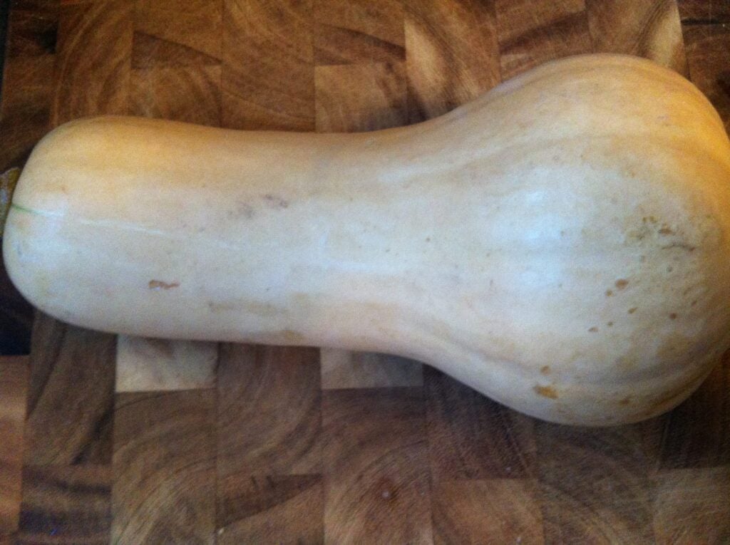 Roasting Butternut Squash and the Seeds