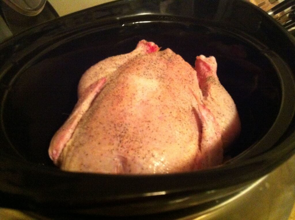 Slow Cooker Chicken Stock