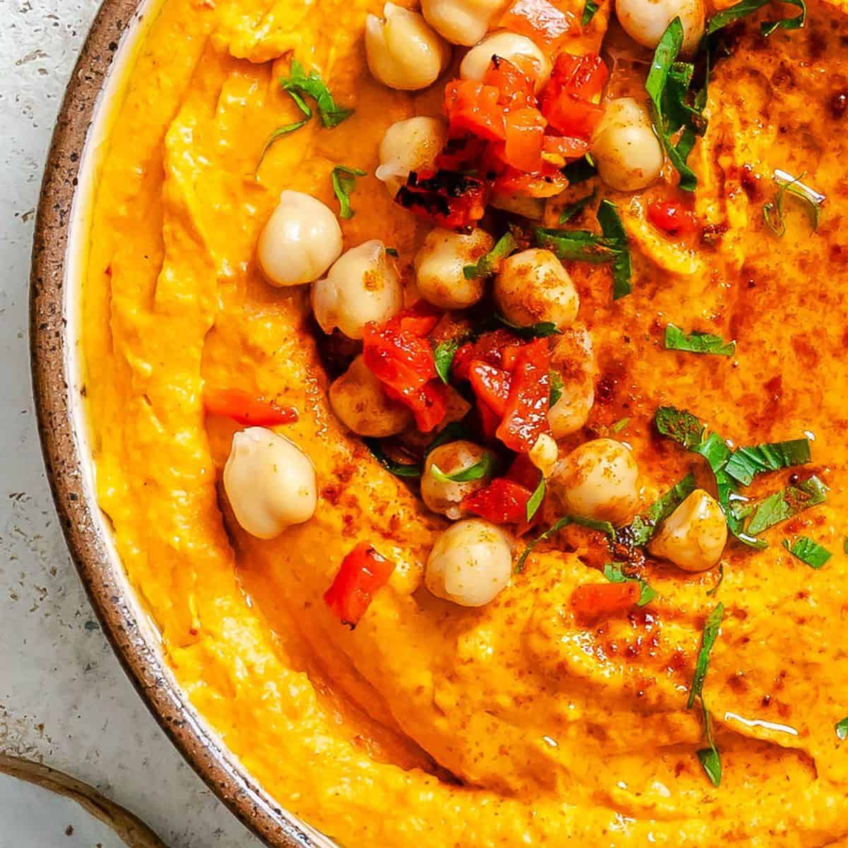 Roasted Red Pepper Hummus