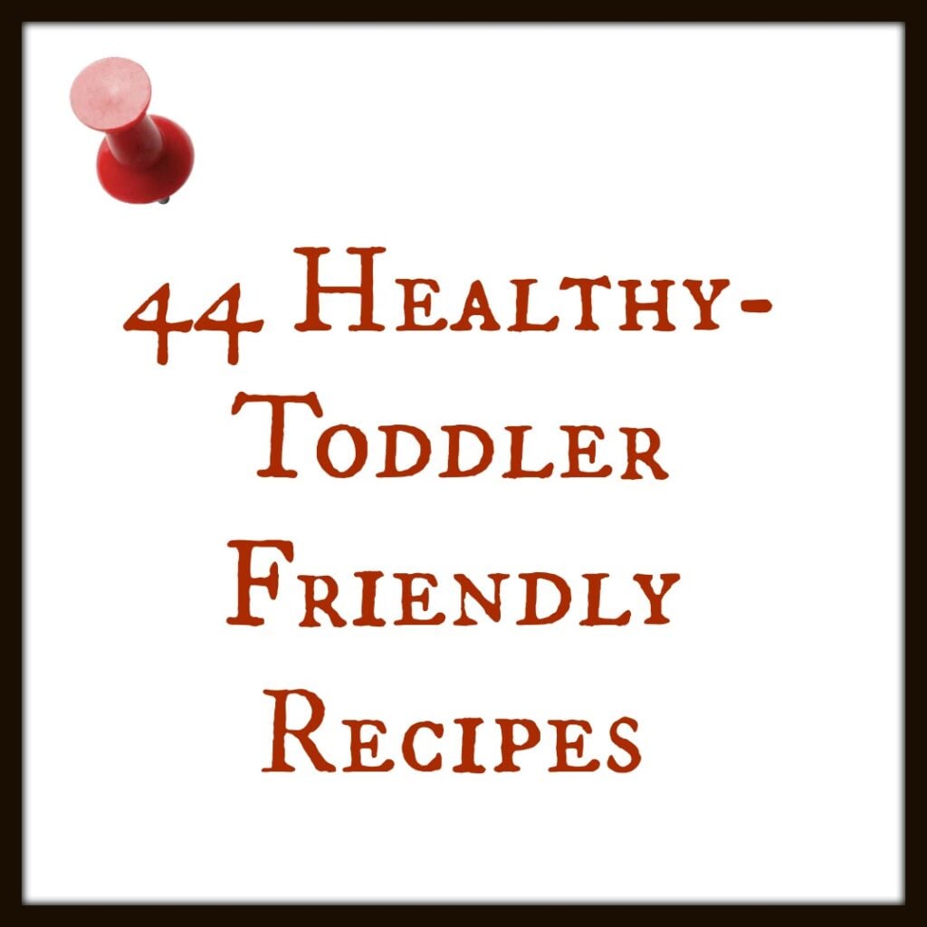 44 Toddler Friendly Healthy Recipes.
