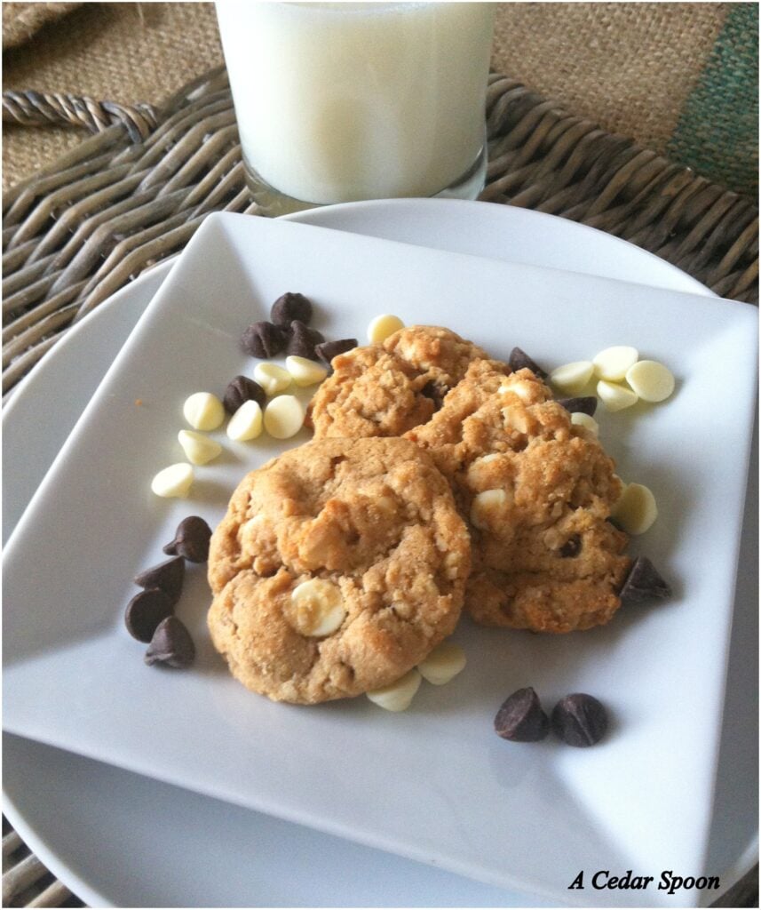 Peanut Butter Oatmeal Two Chip Cookies