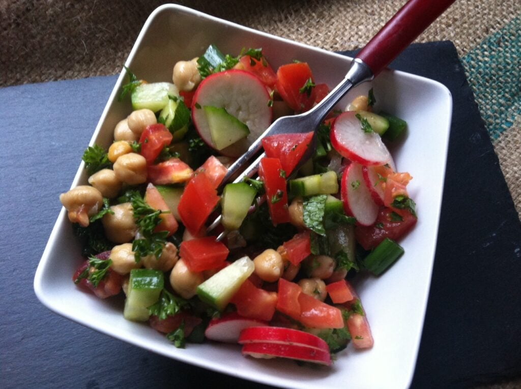 Chopped Middle Eastern Salad
