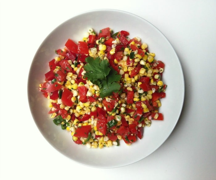 Grilled Corn Salsa
