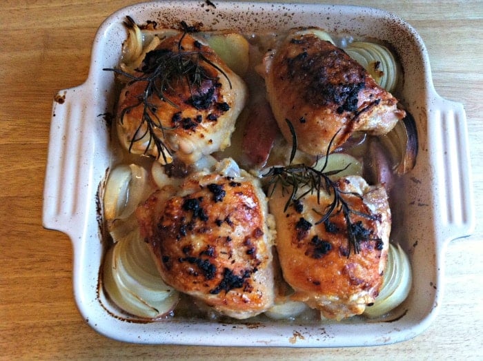 Roasted Lemon Rosemary Chicken and Red Potatoes