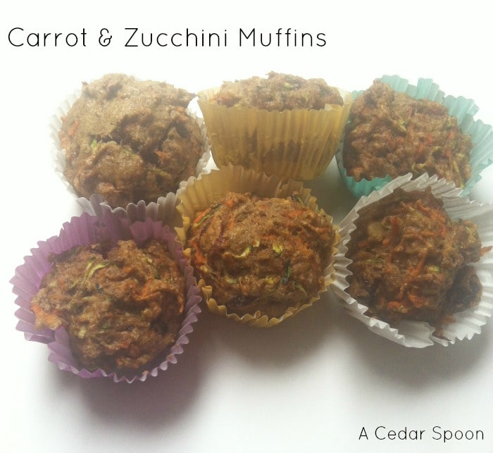 Carrot and Zucchini Muffins {Kid-Friendly}