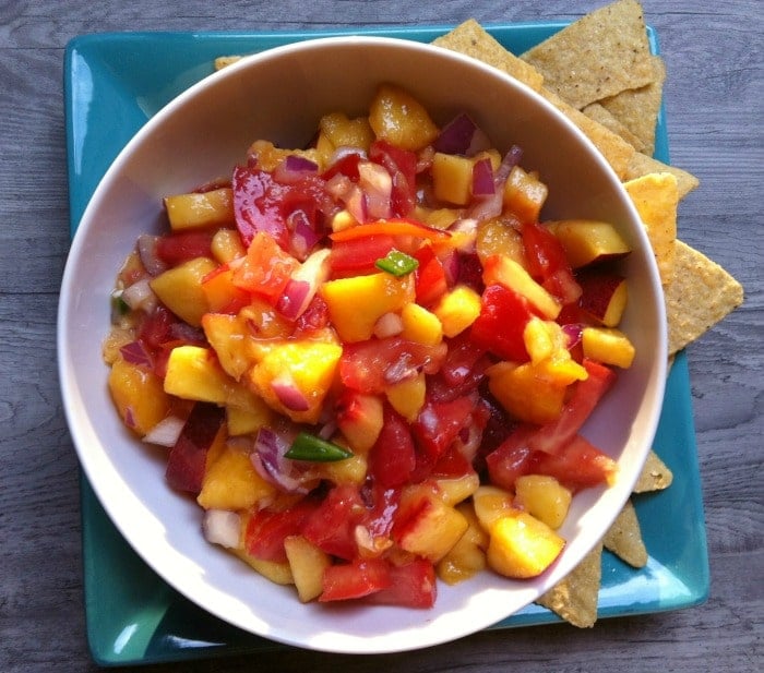 Fresh Peach, Mango and Nectarine Salsa