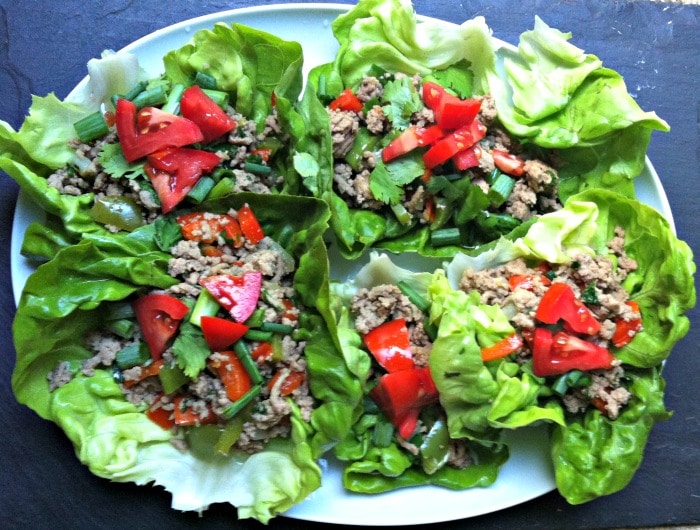 Thai Turkey Lettuce Wraps