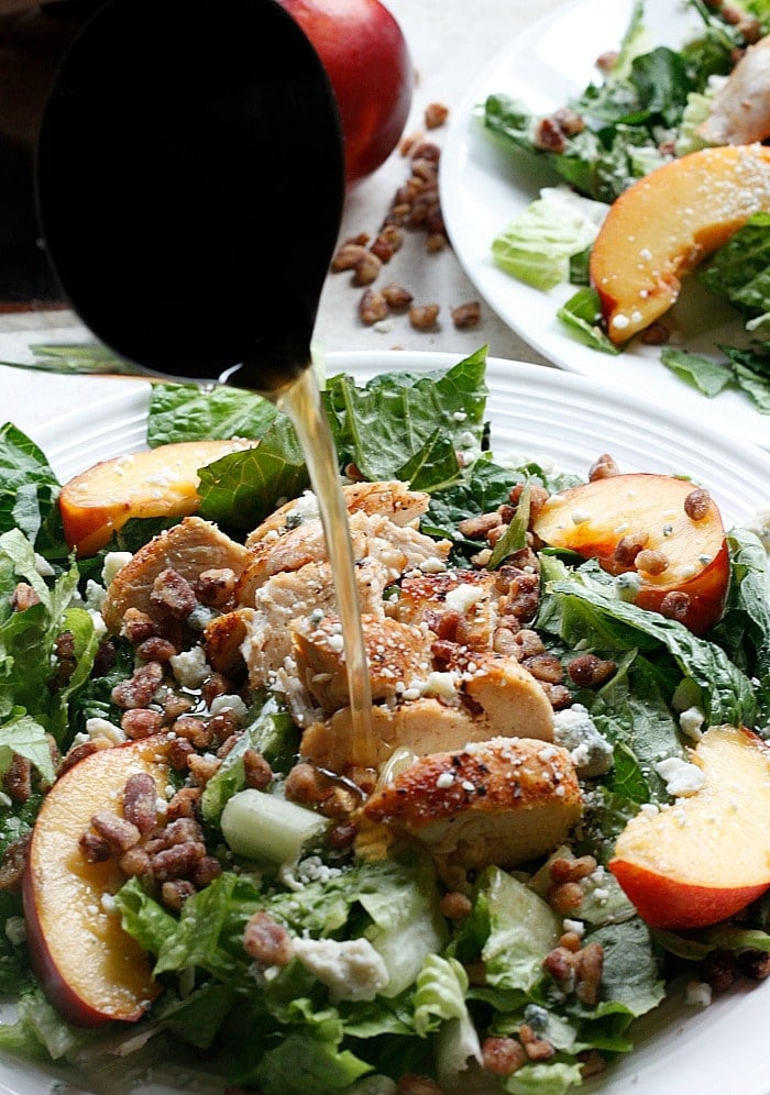 Chicken, Nectarine, and Gorgonzola Salad {Guest Post by Fabtastic Eats}