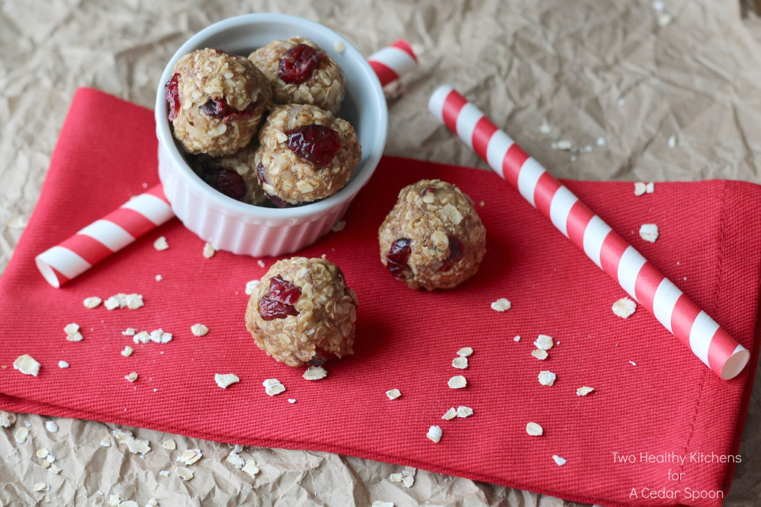 Peanut Butter and Jelly No-Bake Snack Bites {Guest Post by Two Healthy Kitchens}