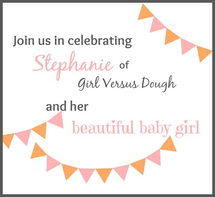 Strawberry Rhubarb Crisp {A Virtual Shower for Stephanie of Girl Versus Dough}