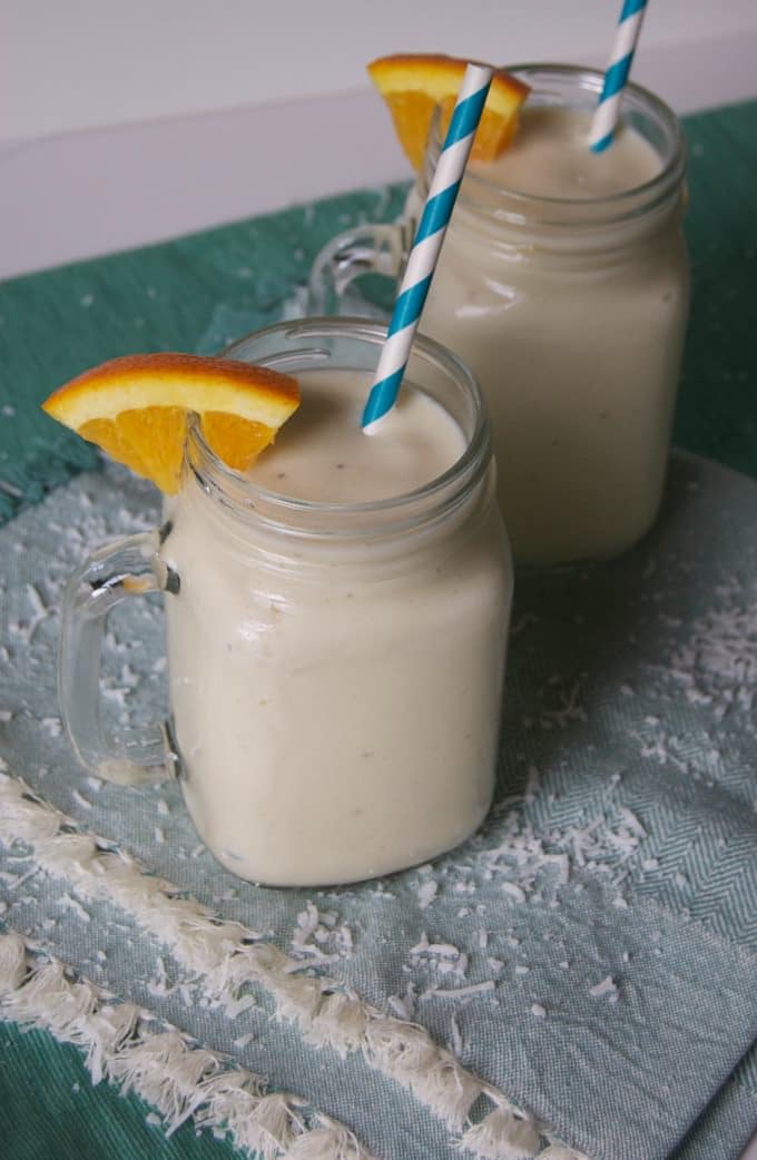 Banana Pineapple and Orange Smoothie