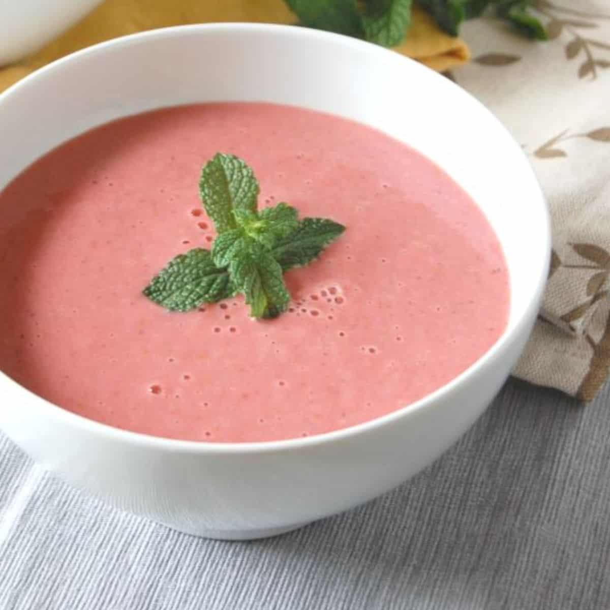 Strawberry Mint Gazpacho