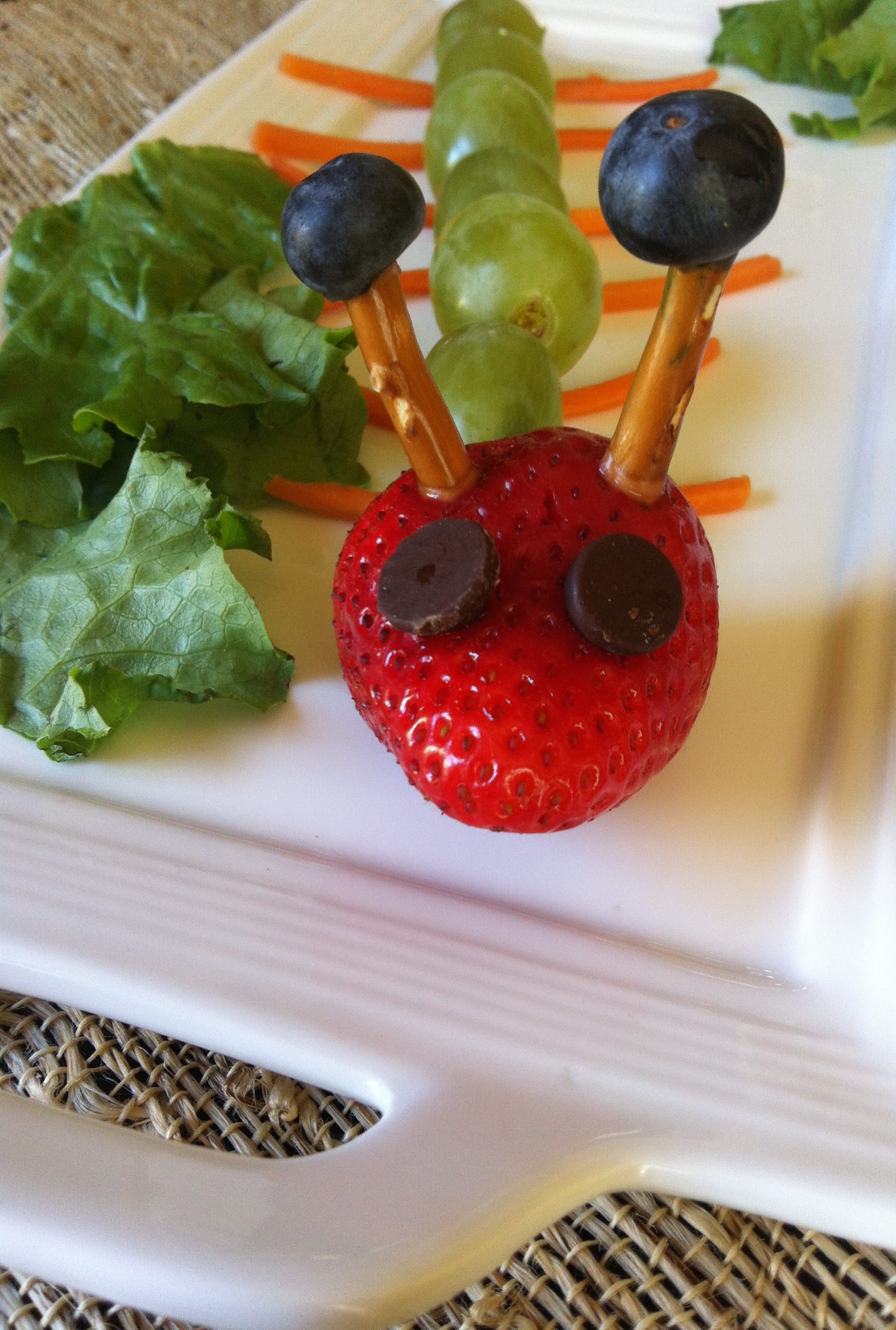 Fruit Caterpillar {Kid Friendly Snack}