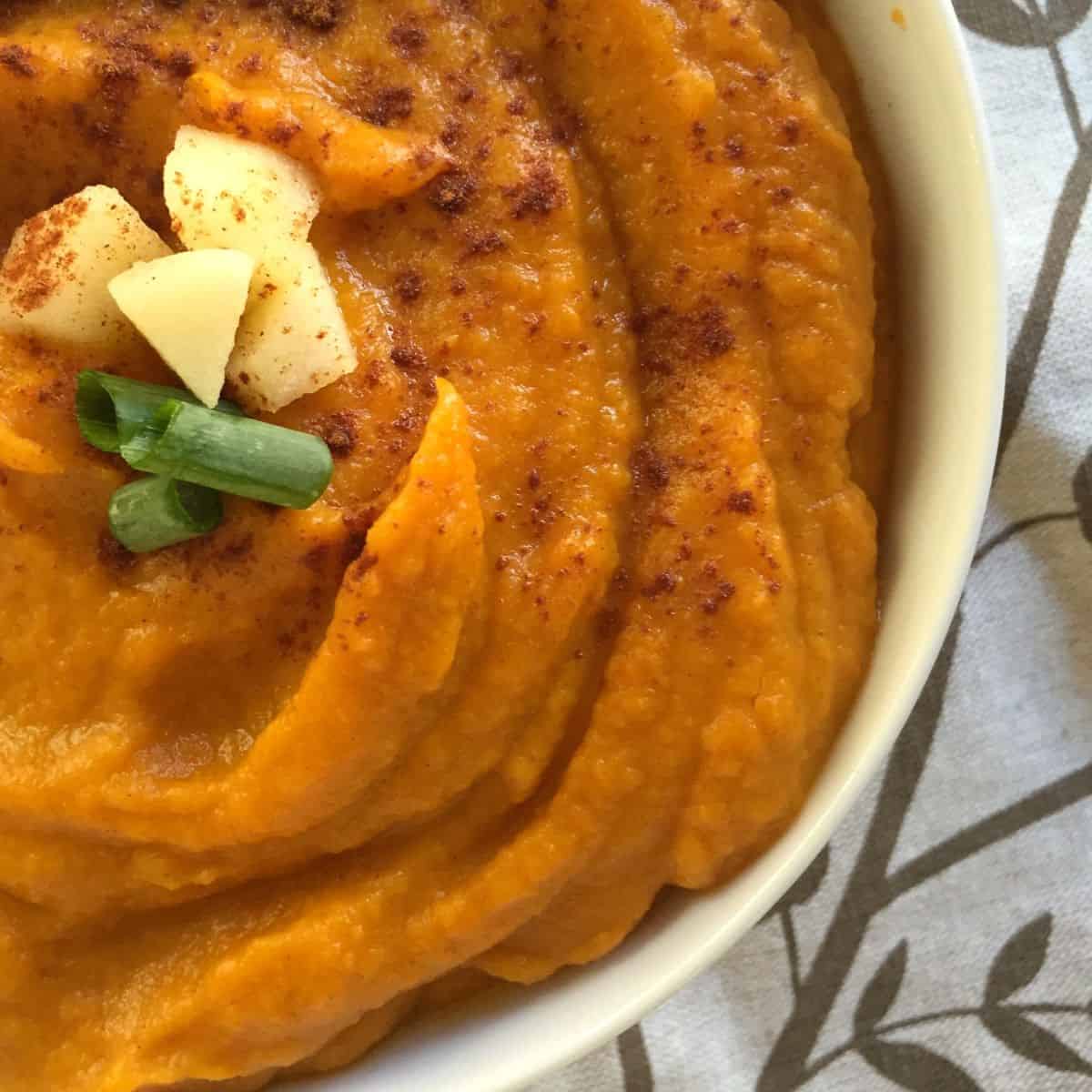 Butternut Squash Sweet Potato Apple Soup