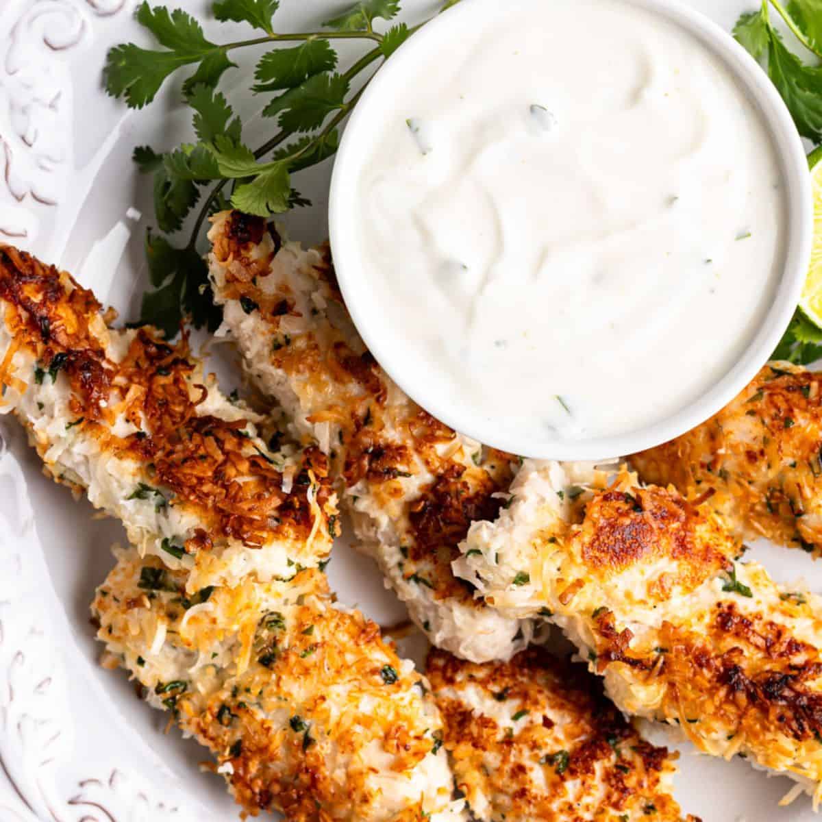 Crispy Coconut Chicken Tenders (Baked + Kid-Approved)