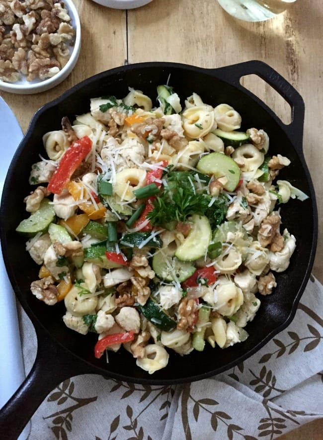 30 Minute Chicken Tortellini Skillet