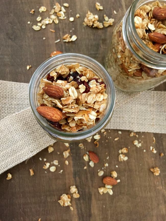 Coconut Cranberry Chia Seed Granola