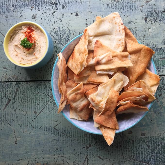 Homemade Baked Pita Chips