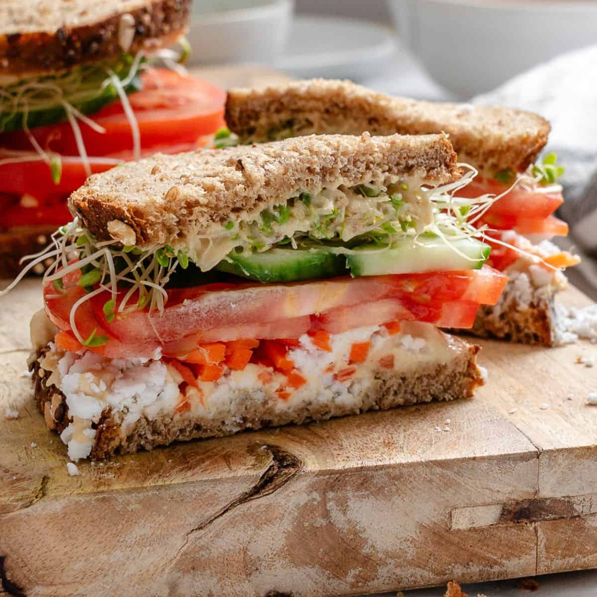 Mediterranean Vegetable Sandwich