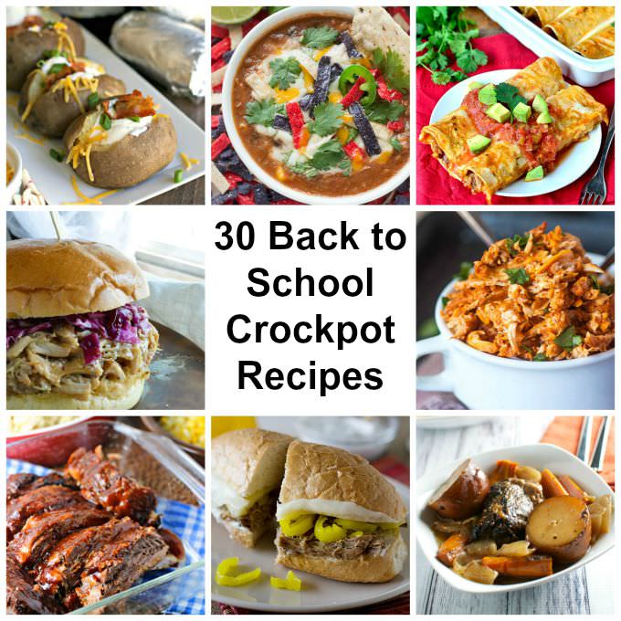 30 Back to School Crockpot Recipes
