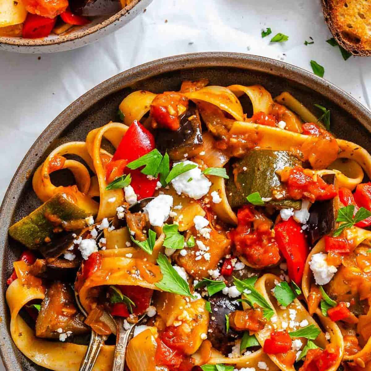 Ratatouille Pappardelle