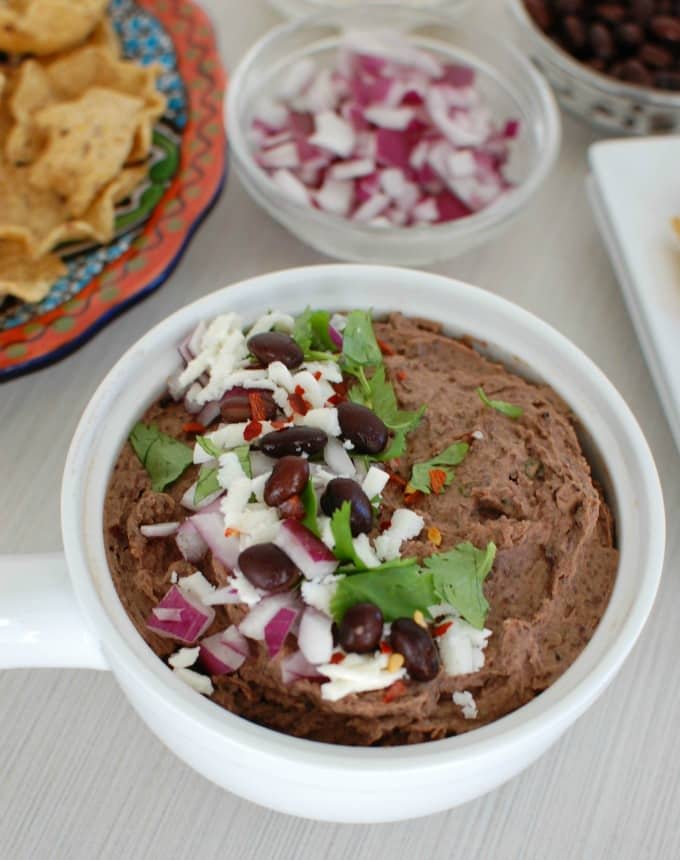 Black Bean Dip with Queso Fresco