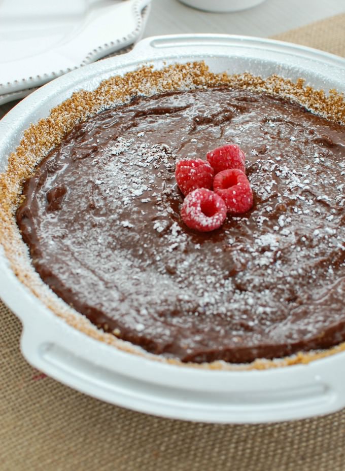 Dark Chocolate Raspberry Pie