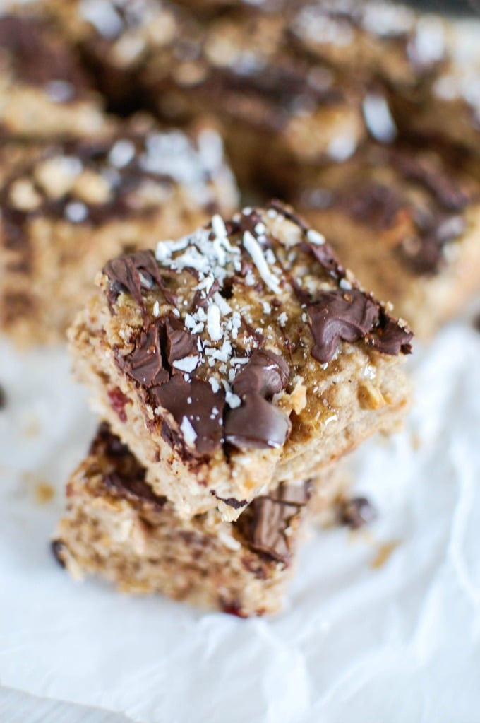 Cranberry Coconut Oatmeal Cookie Bars