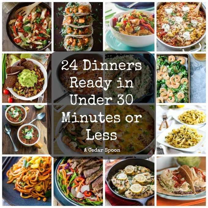 24 Dinners Ready in 30 Minutes or Less