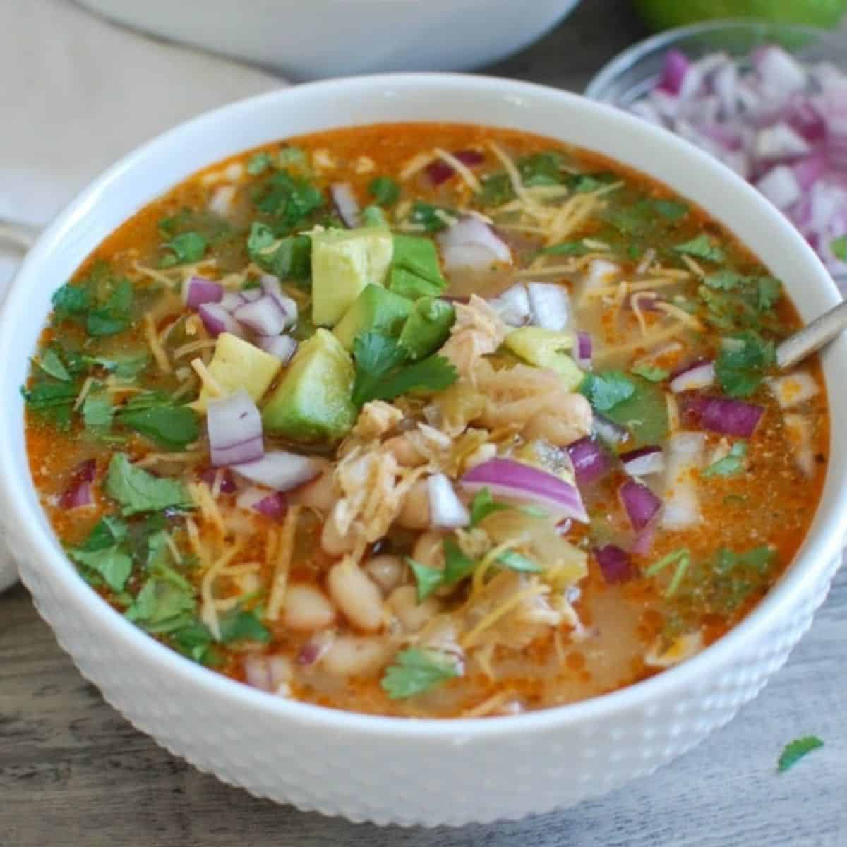 Slow Cooker White Chicken Chili