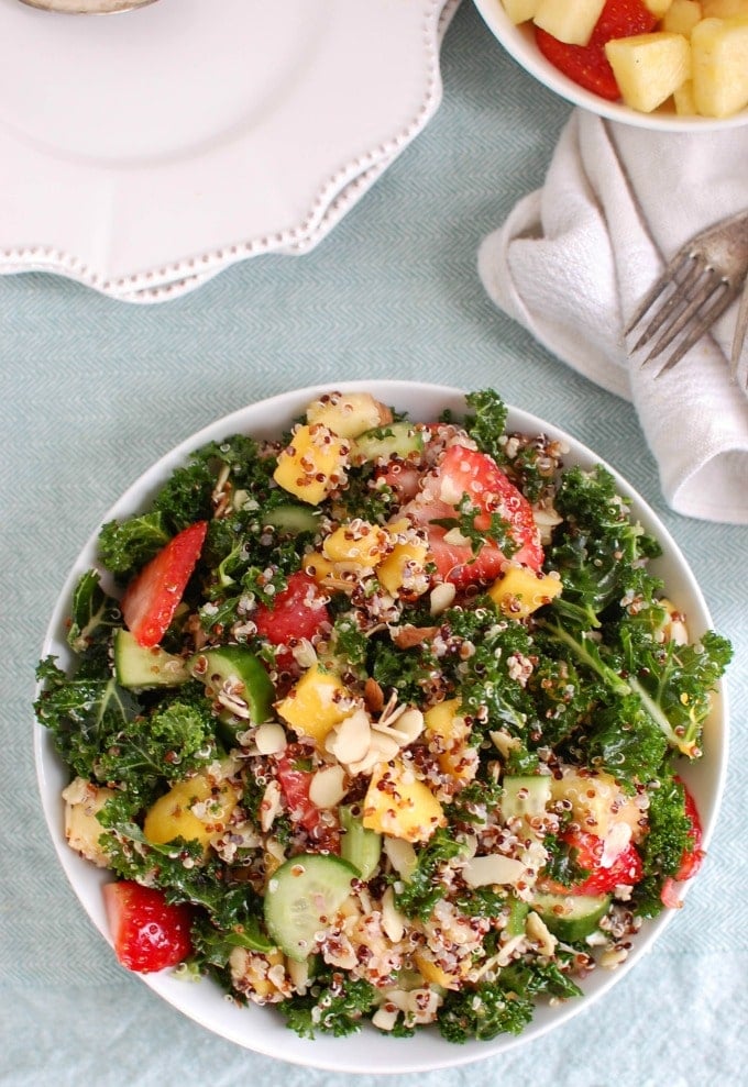 Tropical Kale Quinoa Salad