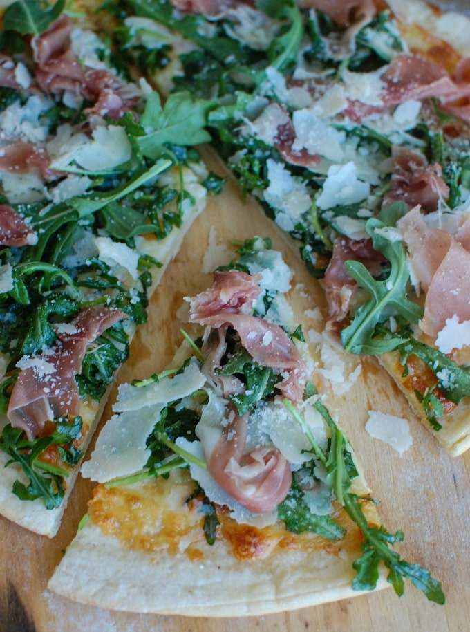 Prosciutto Arugula Pizza