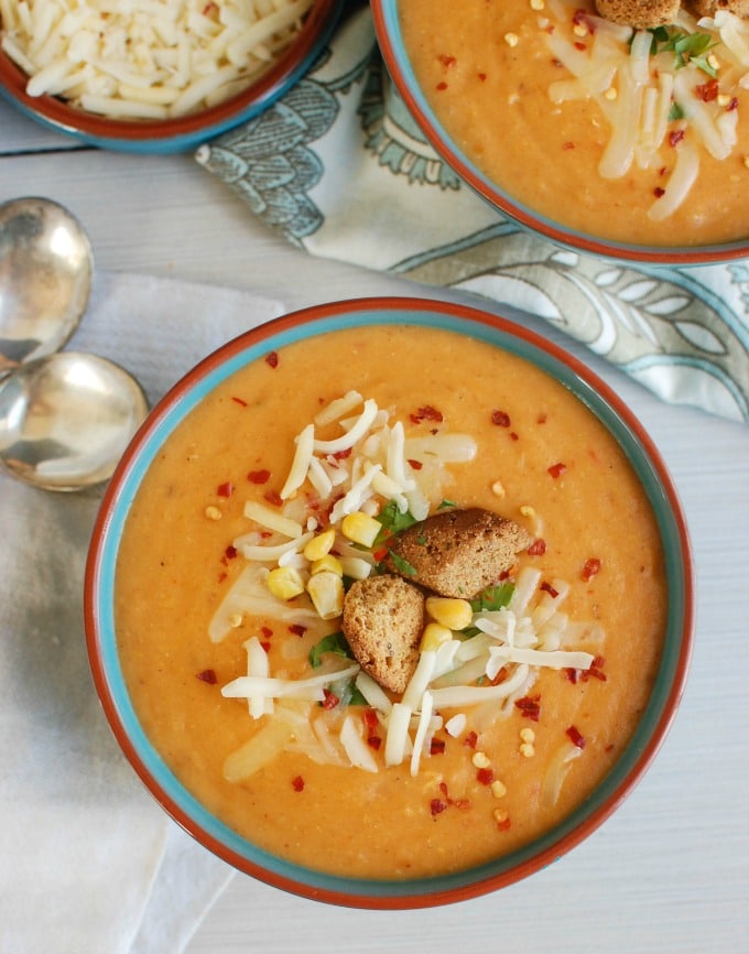 Slow Cooker Cheesy Potato Corn Chowder