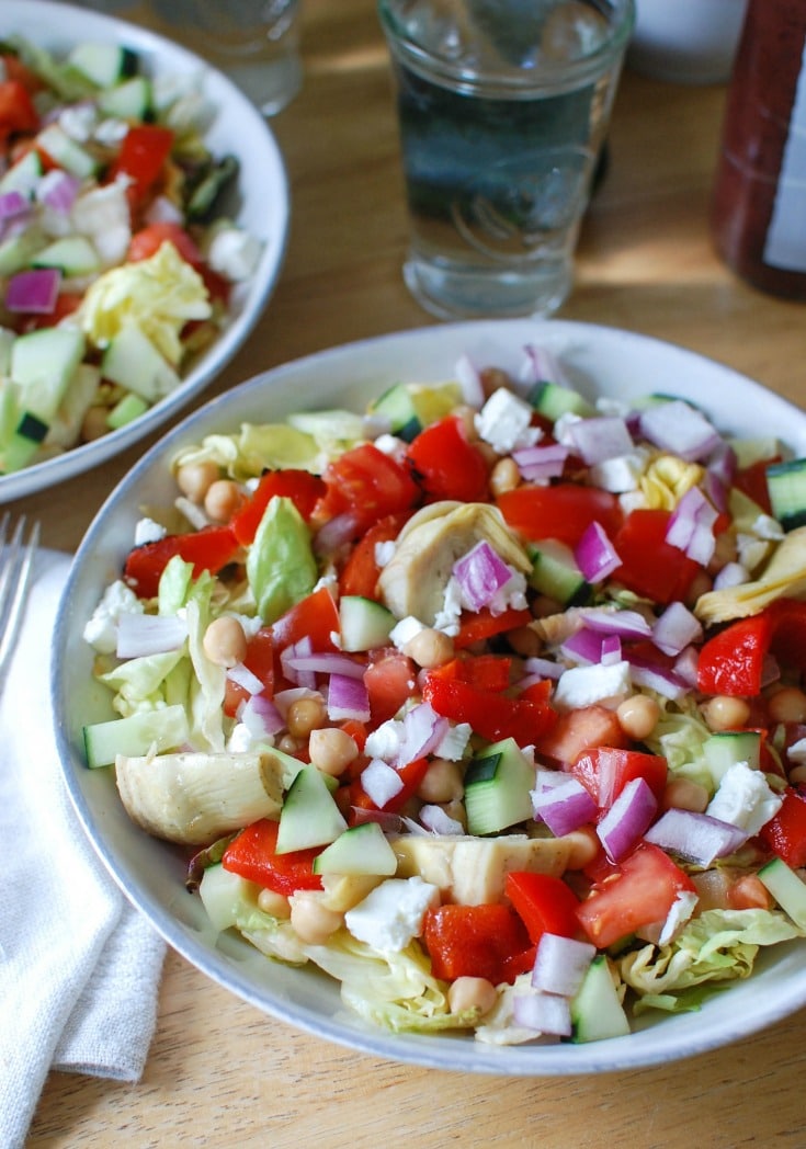 Mediterranean Chickpea Vegetable Salad