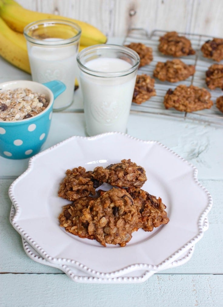 Banana Muesli Breakfast Cookies