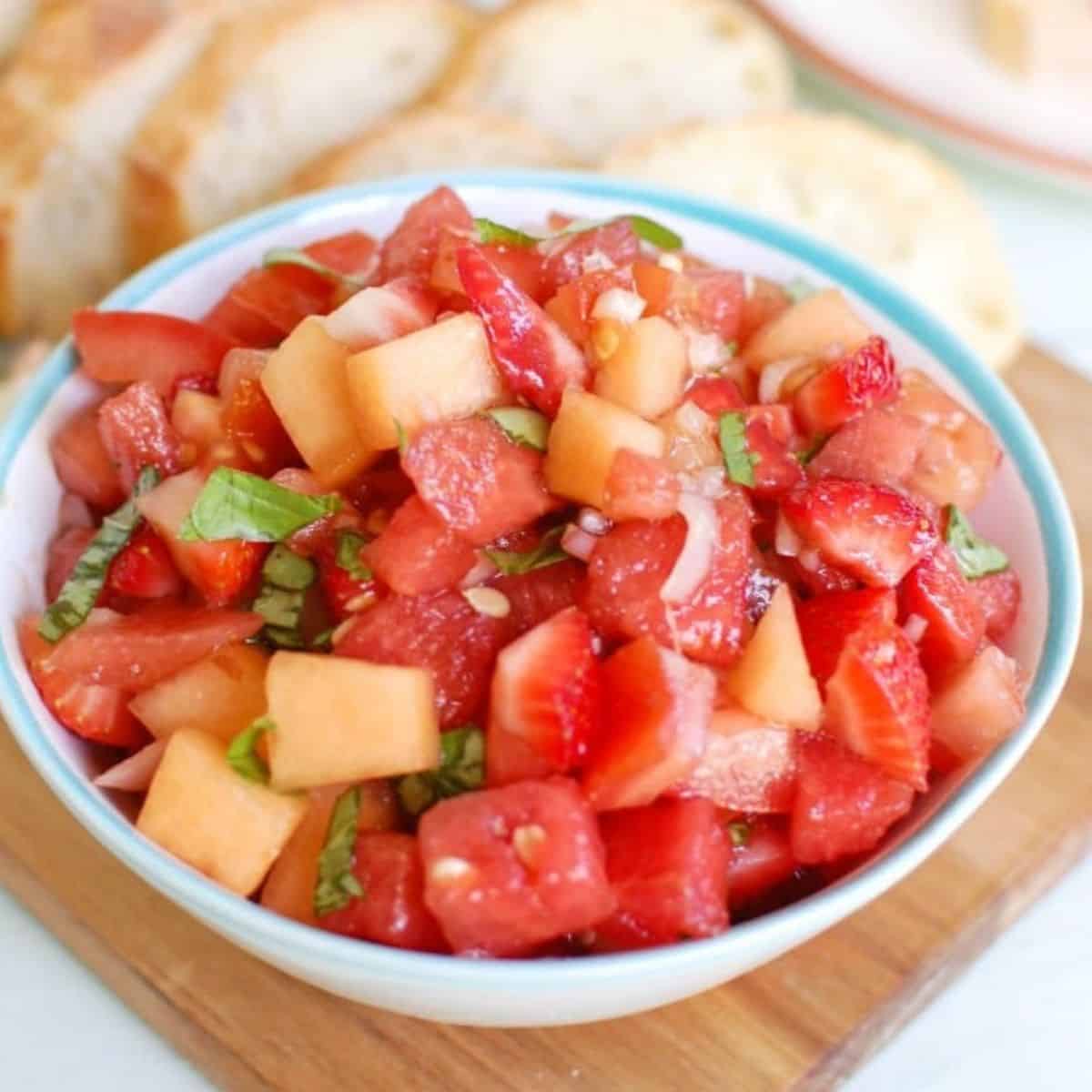 Berry Melon Bruschetta