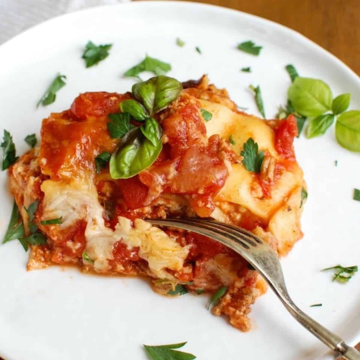 Crock Pot Beef Lasagna