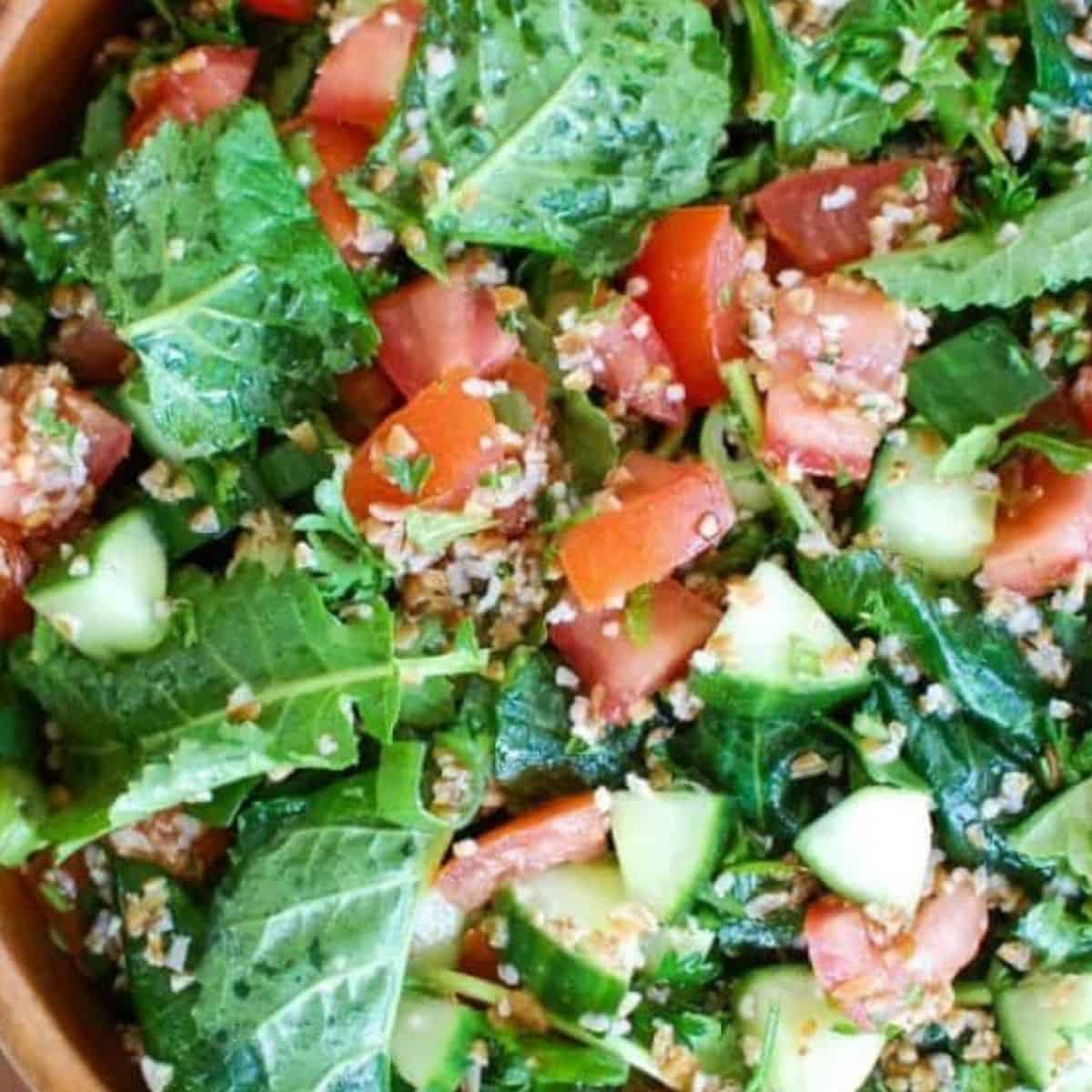 Kale Cucumber Tabbouleh