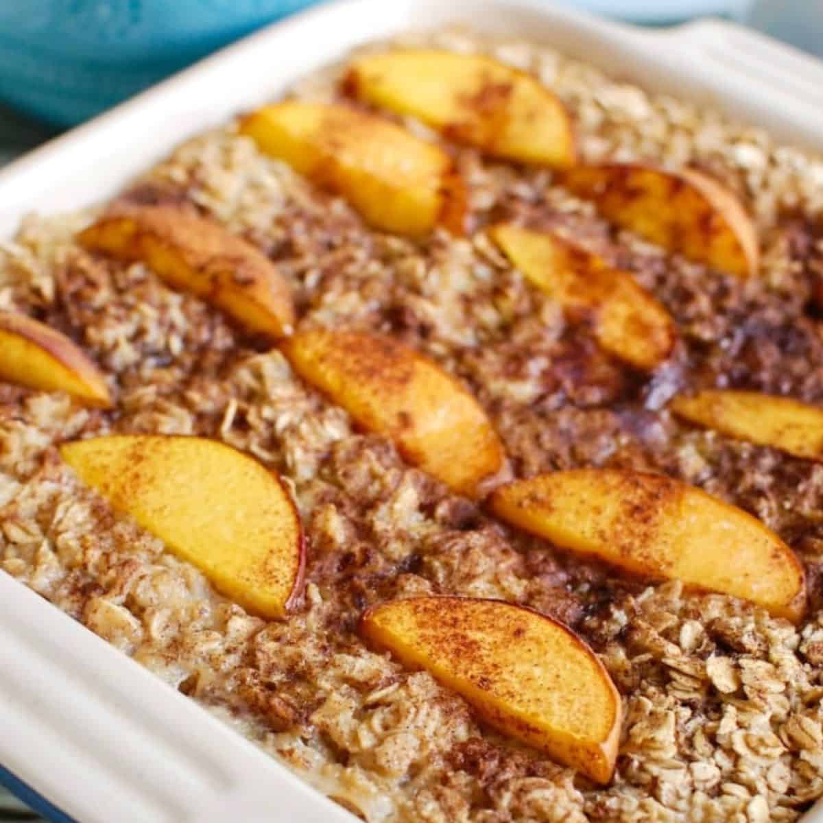 Peaches and Cream Baked Oatmeal