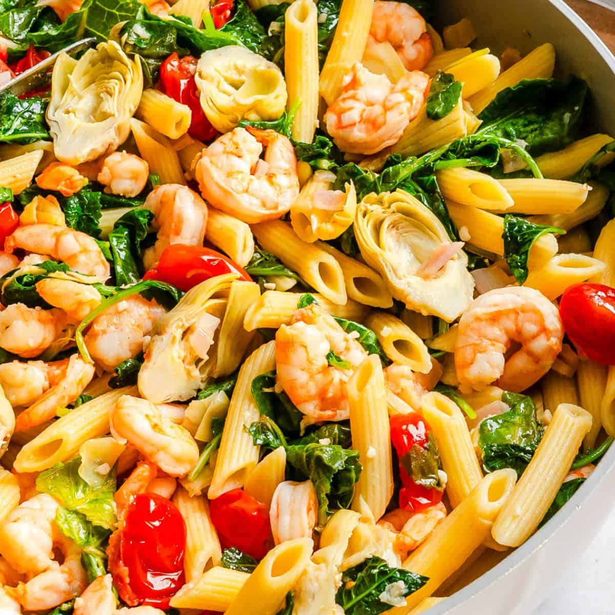 Shrimp Kale Pasta
