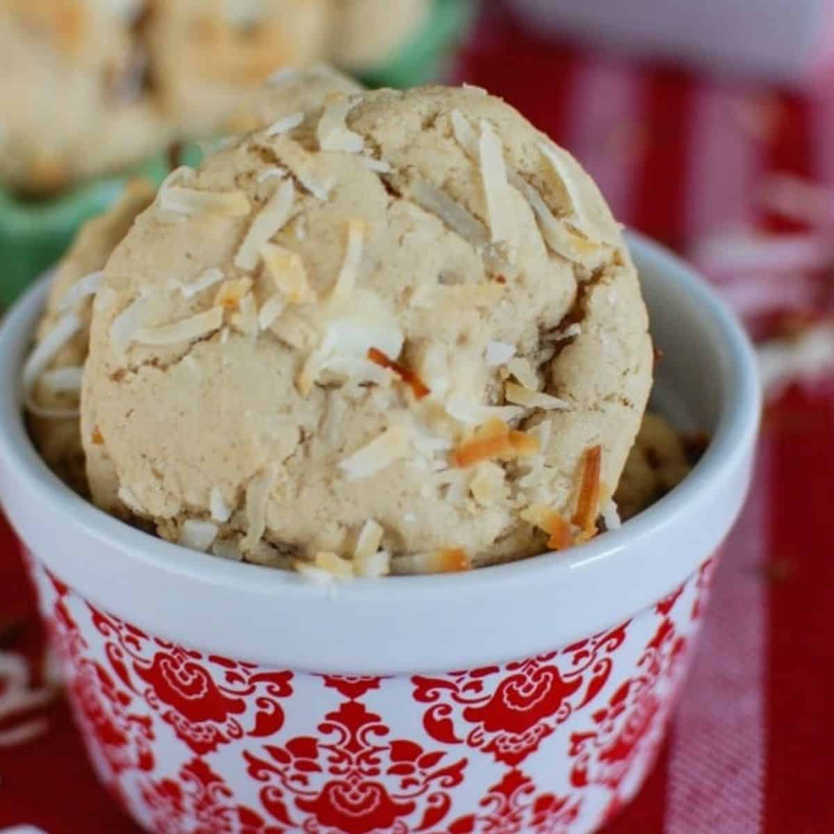 White Chocolate Toasted Coconut Cookies