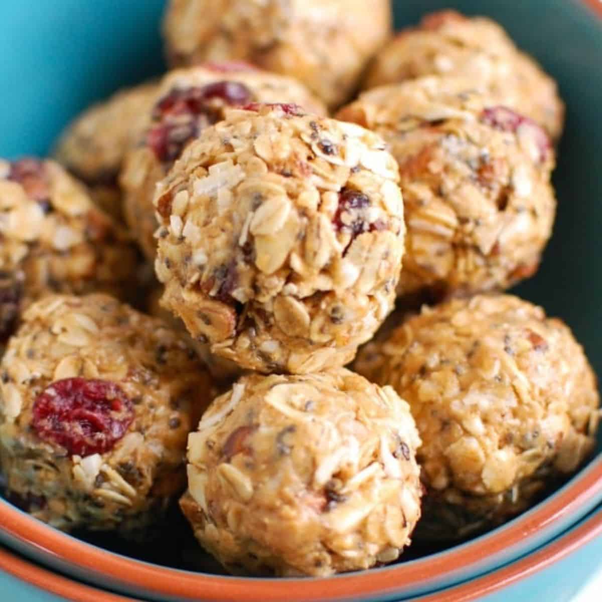 Cranberry Almond Energy Bites