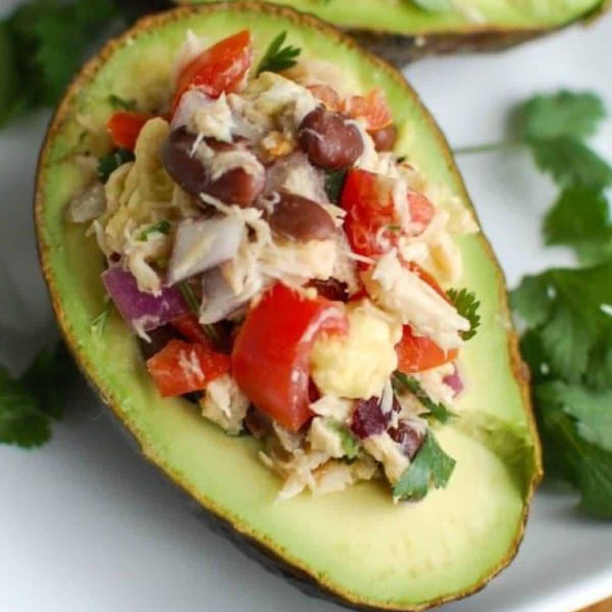 Mexican Tuna Stuffed Avocados