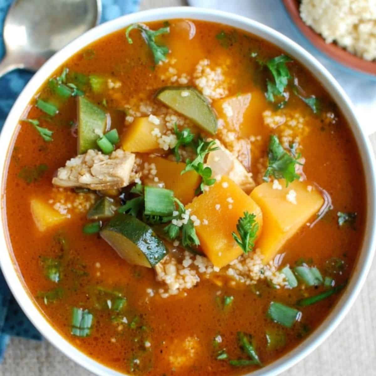 Moroccan Butternut Chicken Soup