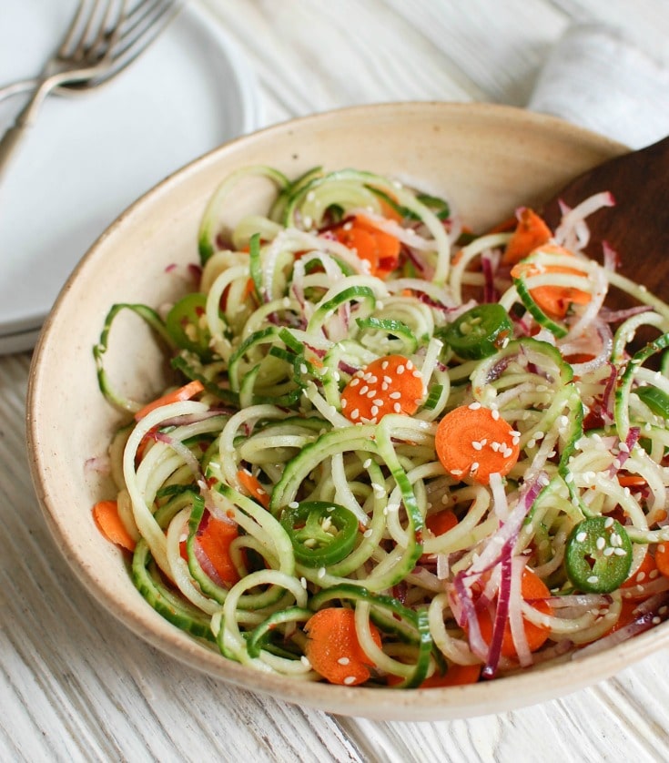 Asian Cucumber Noodle Salad