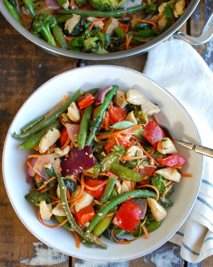 Orange Chicken Vegetable Stir Fry