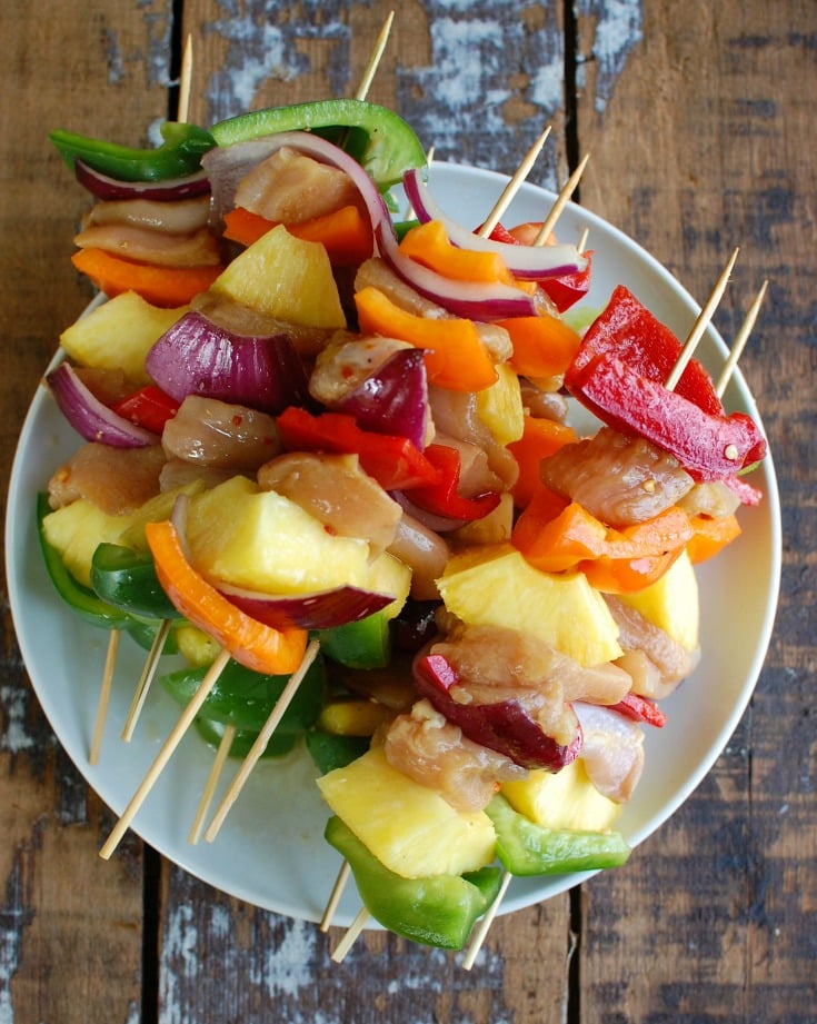 Hawaiian Chicken Kabobs