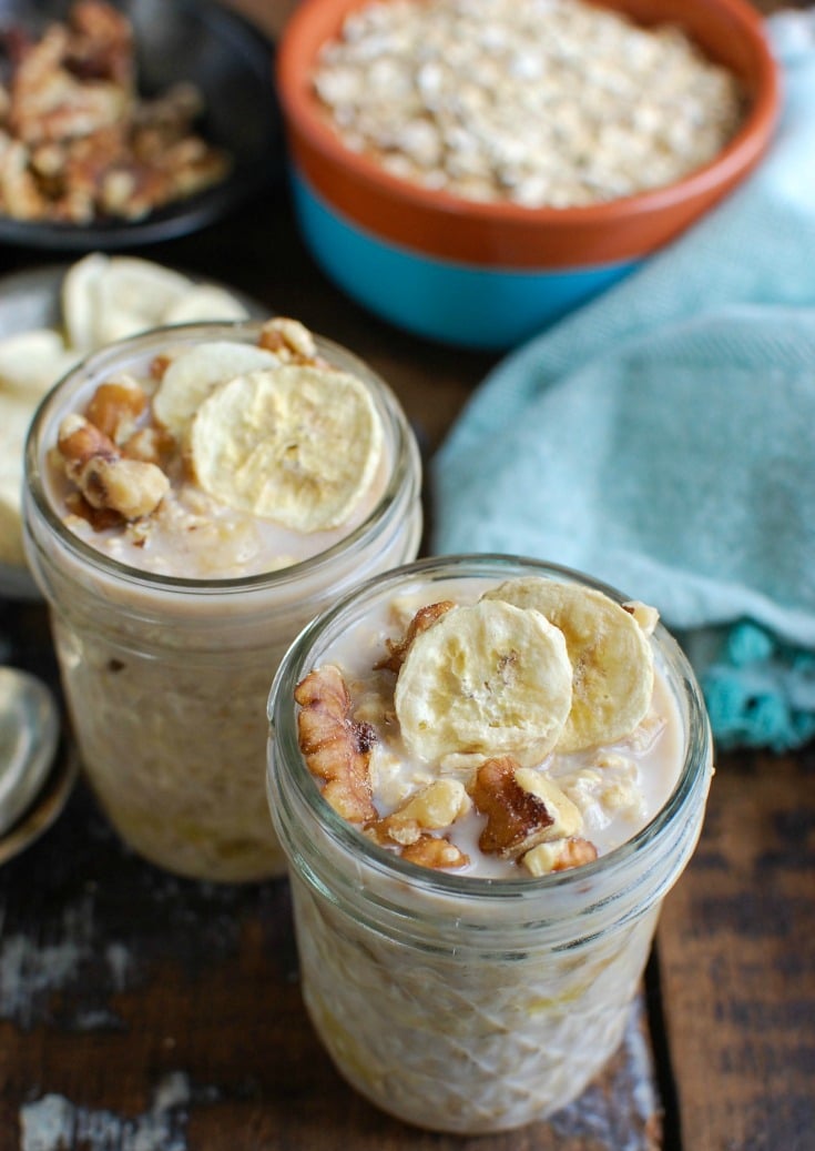 Overnight Banana Bread Oatmeal