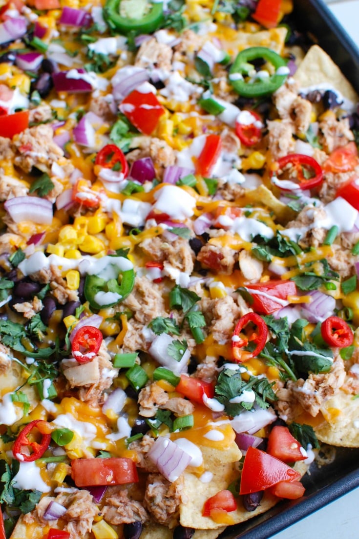Southwestern Salmon Nachos